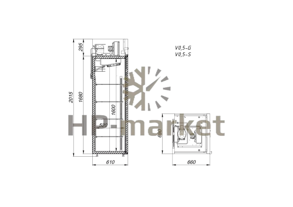 шкаф холодильный 2